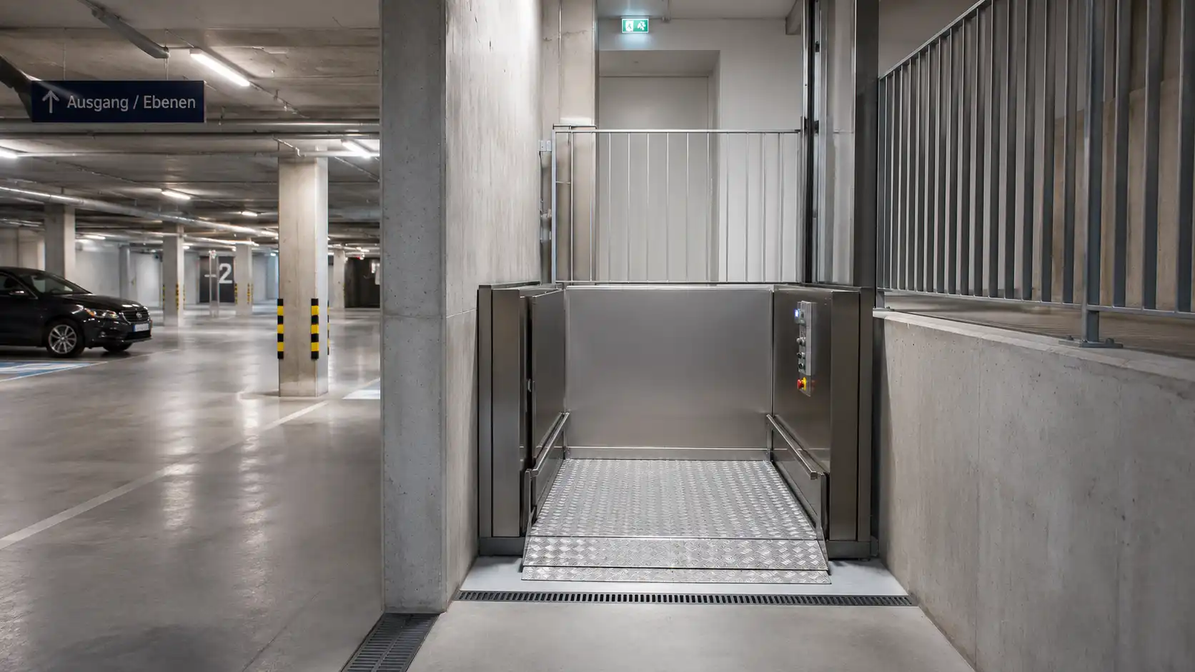 BarrierefreierLift-Parkhaus